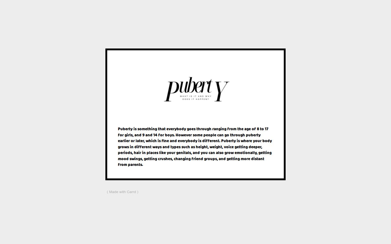 Carrd profile picture for @puberty